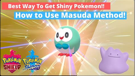 masuda method odds sword and shield|How To EASILY Breed For Shiny Pokemon .